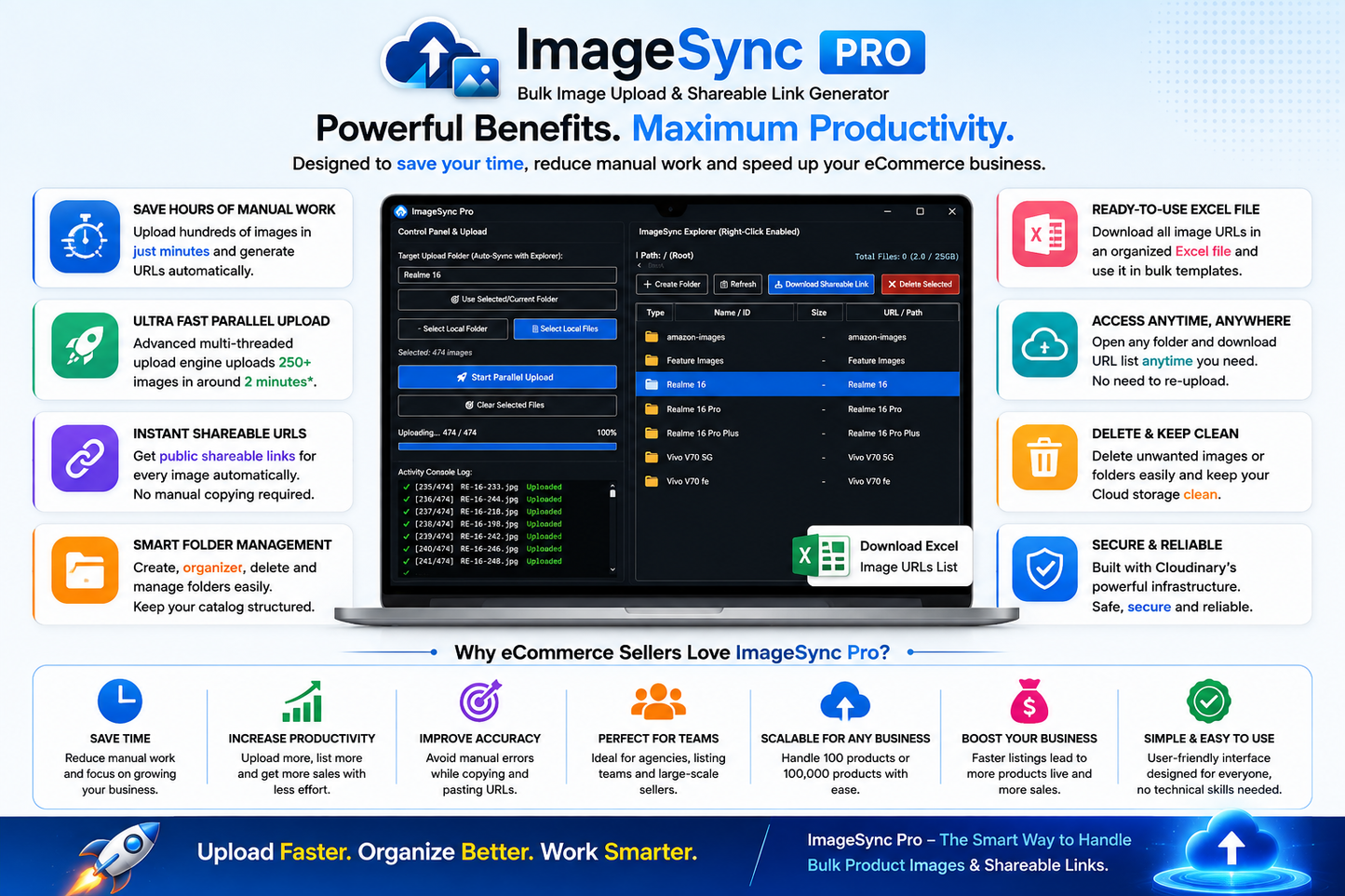 ImageSync Pro | Bulk Image Uploader & Shareable Link Generator