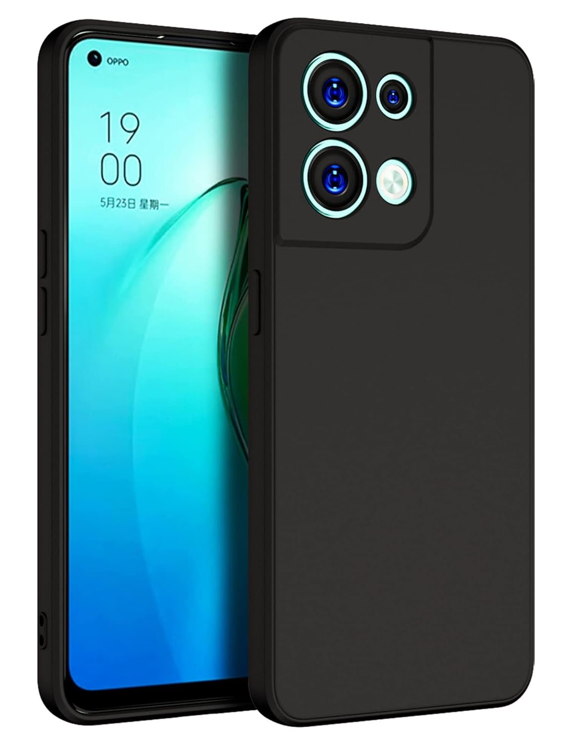 Oppo Reno 8 5g Silicone Case Black