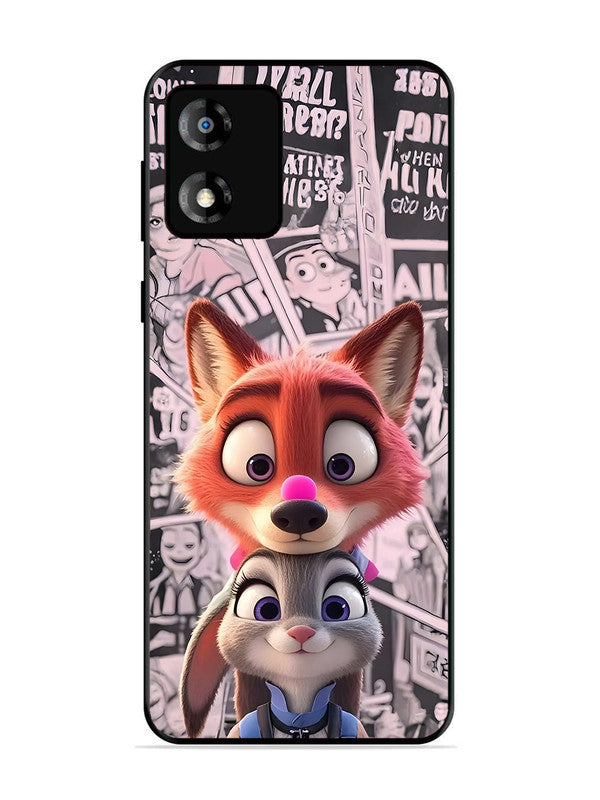 Motorola Moto E13 | 2D Metal | Cute Nick wilde and judy hopps 2 | MO-E13-440