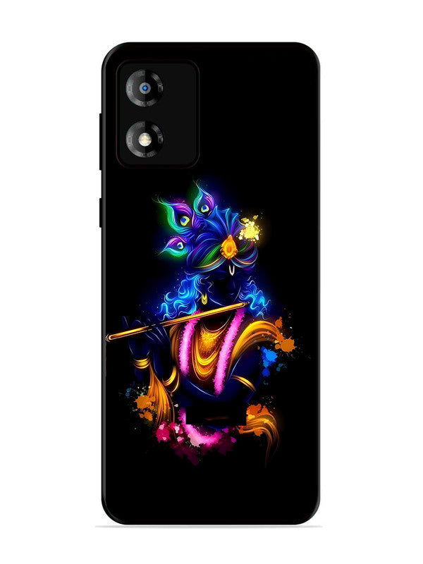 Motorola Moto E13 | 2D Metal | Krishna Playing Flute | MO-E13-460