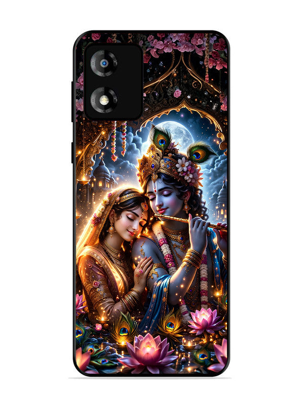 Motorola Moto E13 | 2D Metal | Radha Krishna Enjoying Flute 2 | MO-E13-461