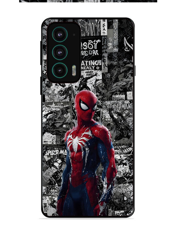 Motorola Edge 20 Spiderman Highlighted on News Paper
