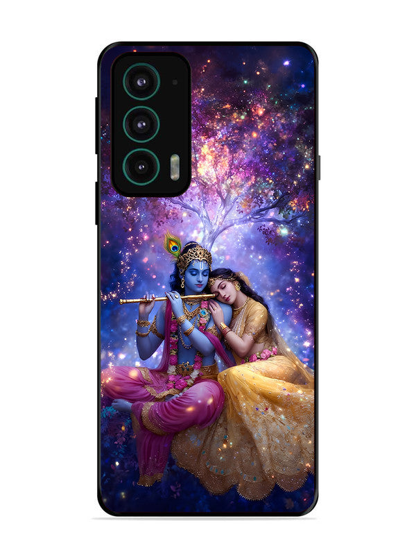 Motorola Edge 20 | 2D Metal | Radha Krishna Enjoying Flute | MO-E20-459