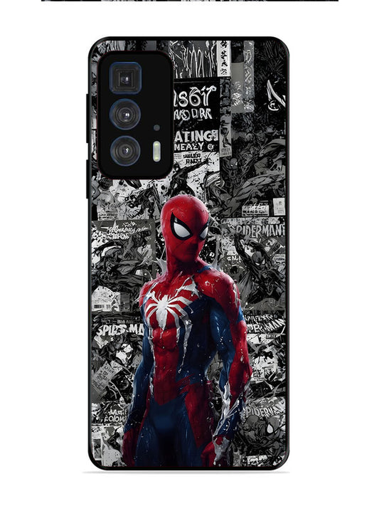 Motorola Edge 20 Pro Spiderman Highlighted on News Paper