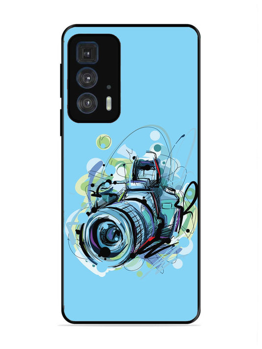 Motorola Moto Edge 20 Pro Camera Blue Background