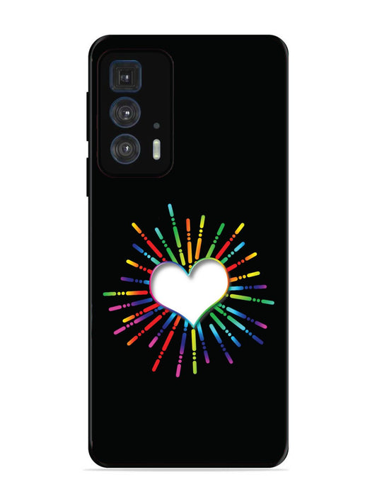 Motorola Moto Edge 20 Pro Colourful Heart on Black