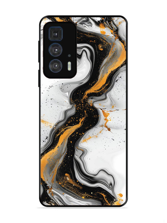 Motorola Moto Edge 20 Pro Black And Golden Marble Essence