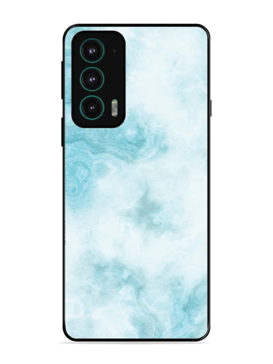 Motorola Moto Edge 20 Light Blue with White Ocean Marble