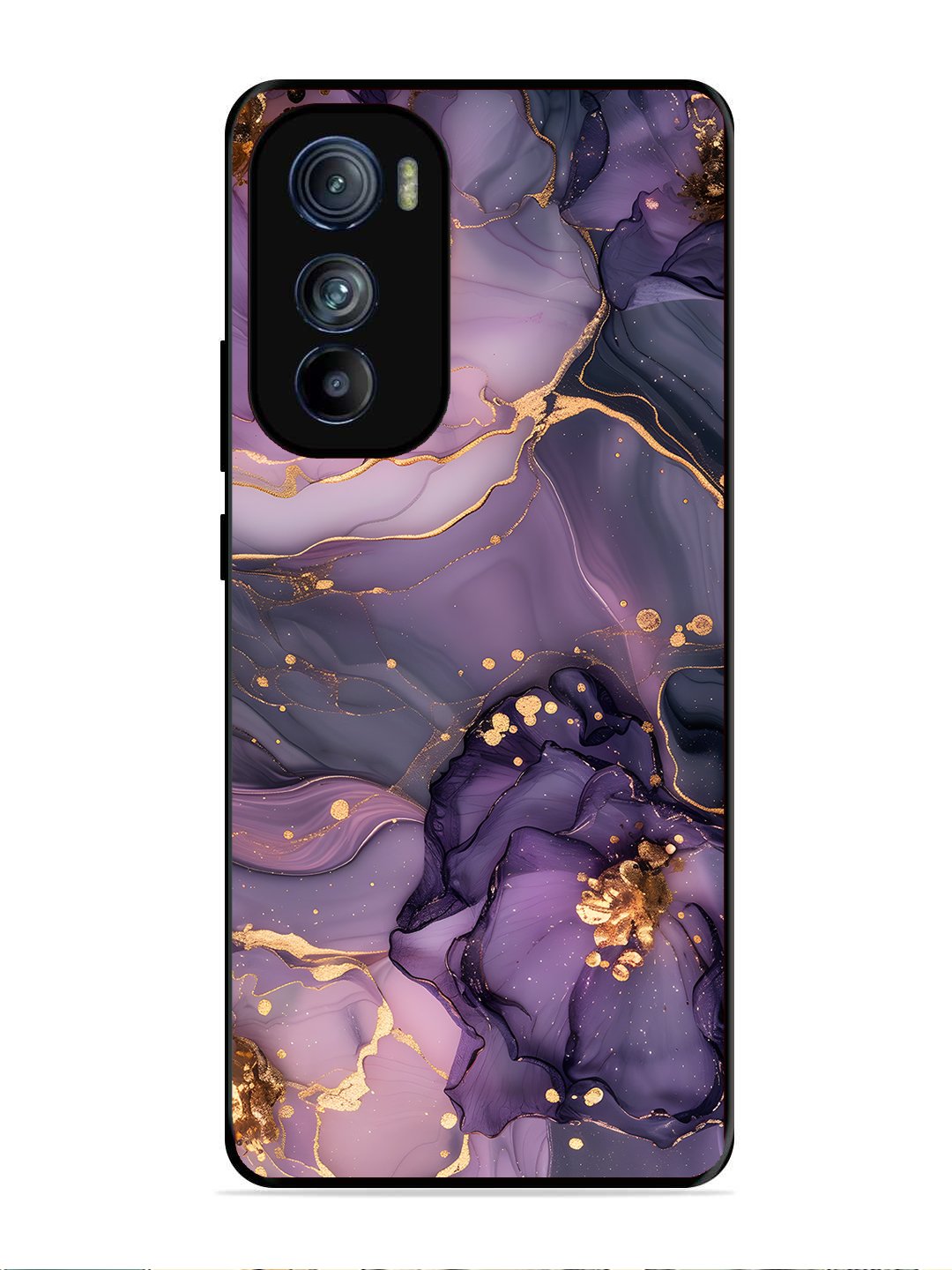 Motorola Moto Edge 30 Royal Orchid Theme Marble