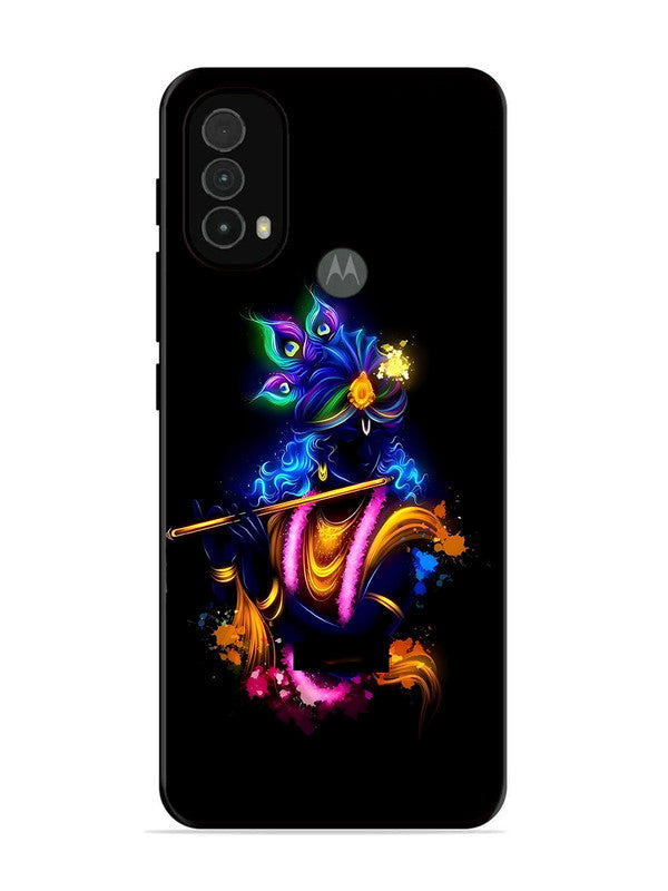Motorola Moto E40 | 2D Metal | Krishna Playing Flute | MO-E40-460