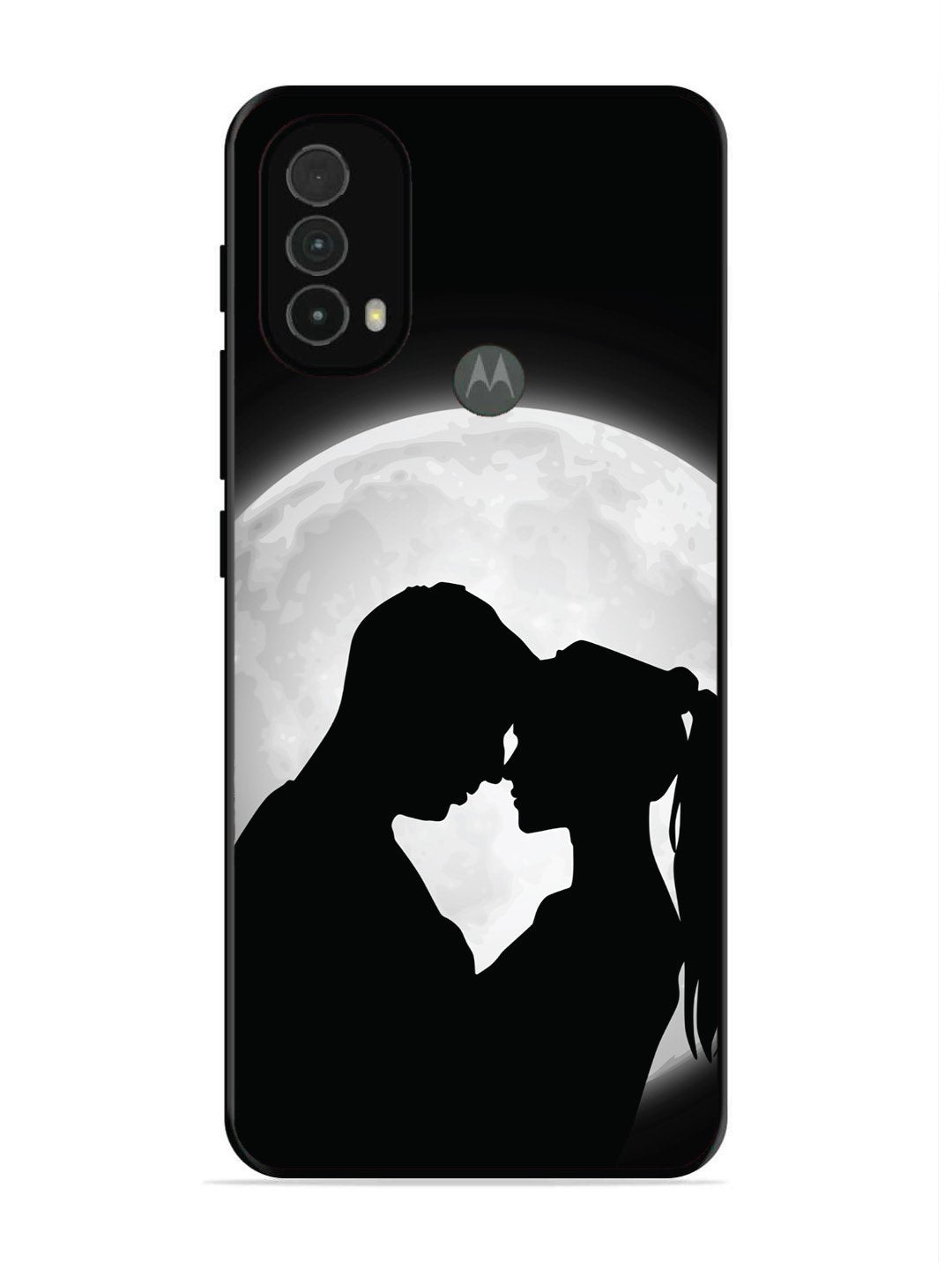 Motorola Moto E40 Couple on Moon