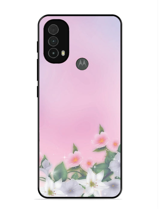 Motorola Moto E40 Pink Floral Elegance