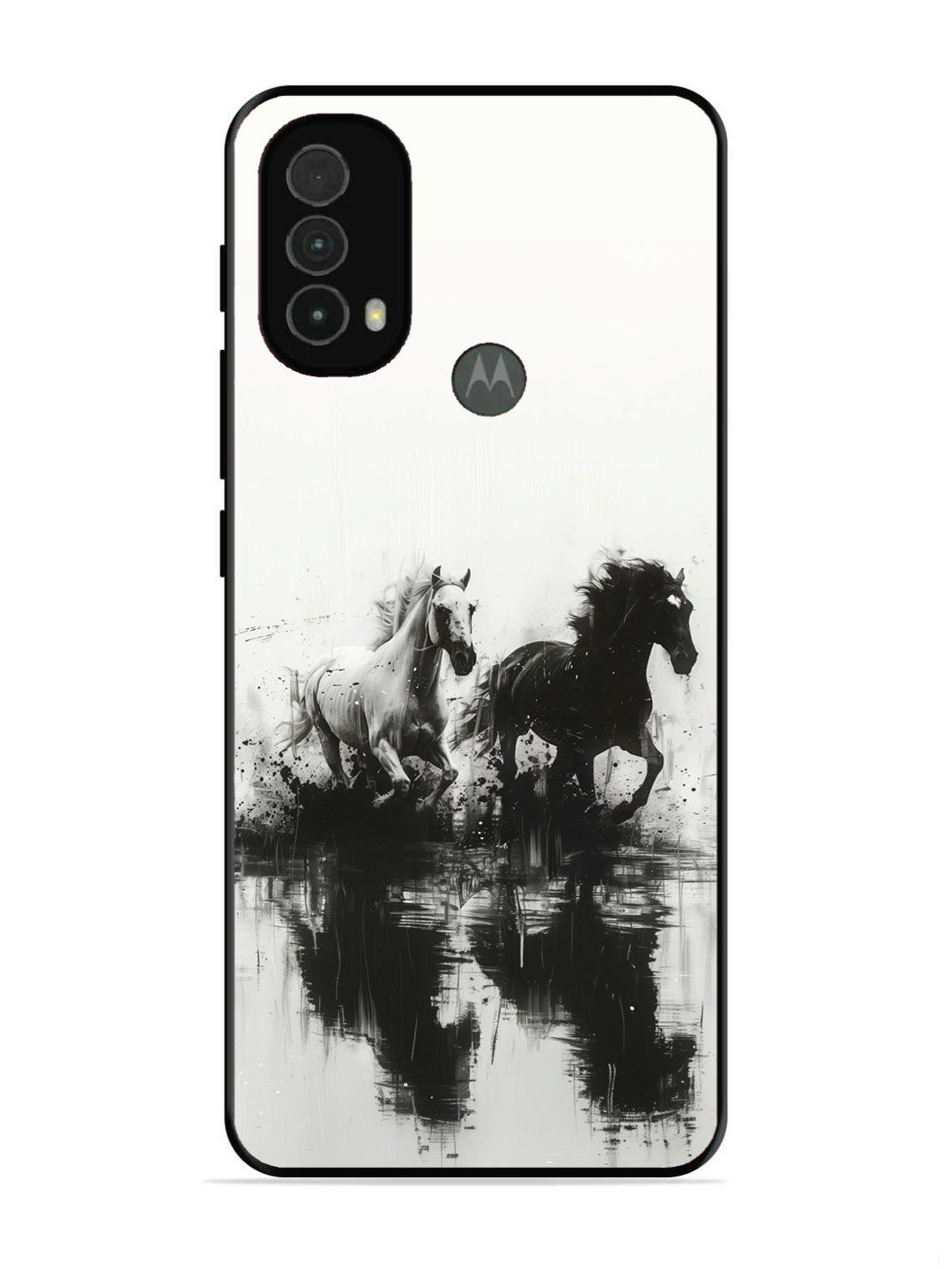 Motorola Moto E40 Black & White Horse