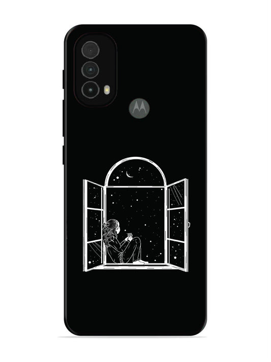 Motorola Moto E40 Little Girl on Window
