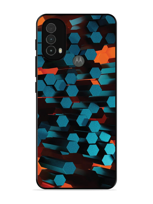 Motorola Moto E40 Hexagon 3D Abstract
