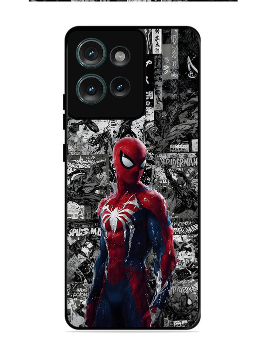 Motorola Edge 50 Spiderman Highlighted on News Paper