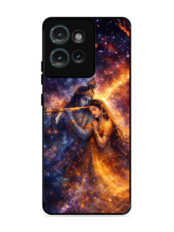 Motorola Edge 50 | 2D Metal | Radha Krishna Dancing on Flute | MO-E50-456