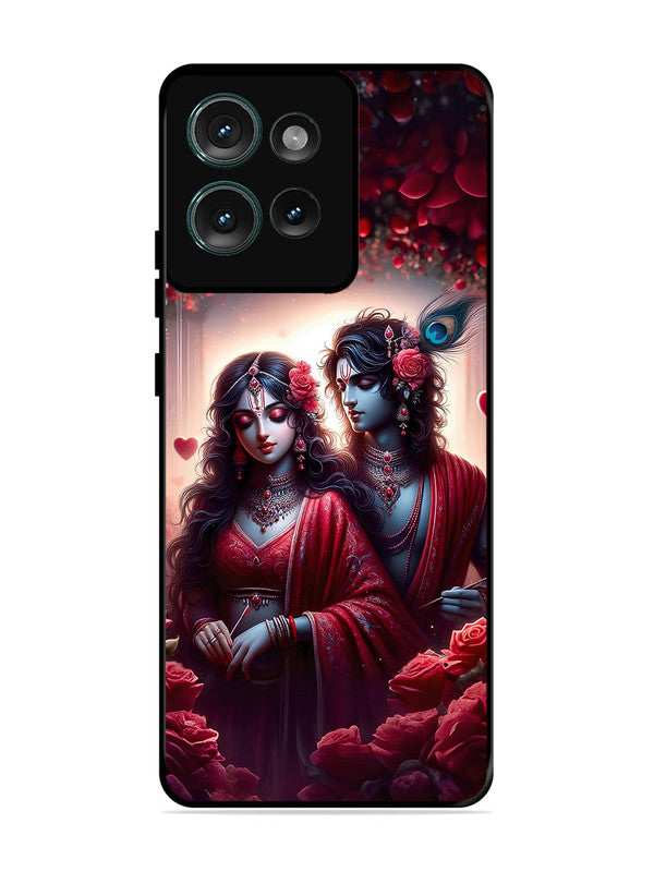 Motorola Edge 50 | 2D Metal | Couples in Red theme like Radha Krishna | MO-E50-458
