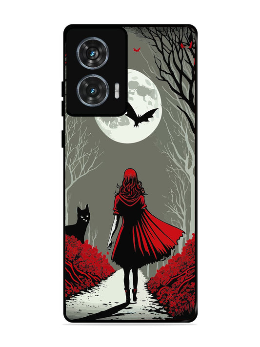 Motorola Edge 50 Fusion Scarlet Girl in Red Forest