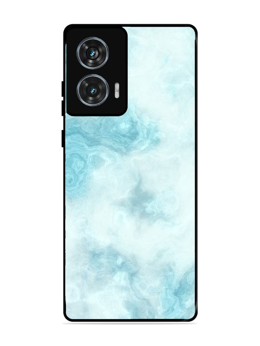 Motorola Edge 50 Fusion Light Blue with White Ocean Marble