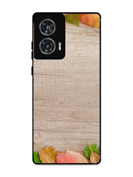 Motorola Moto G85 Autumn Leafs On Wooden Table