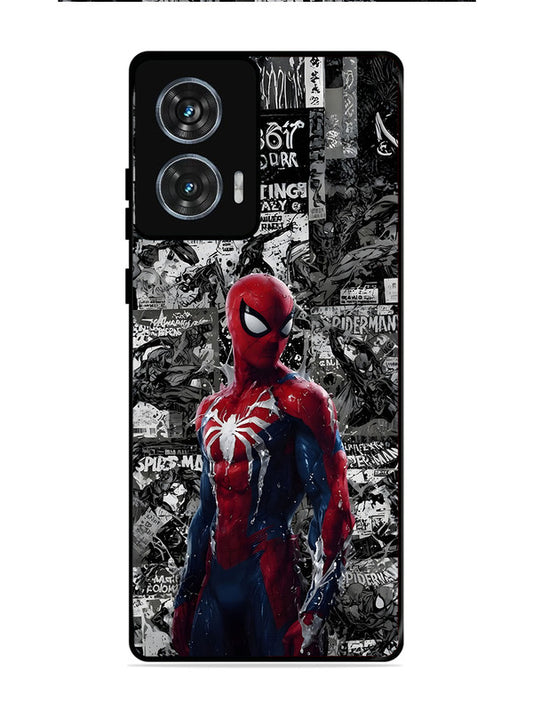 Motorola Edge 50 Fusion Spiderman Highlighted on News Paper