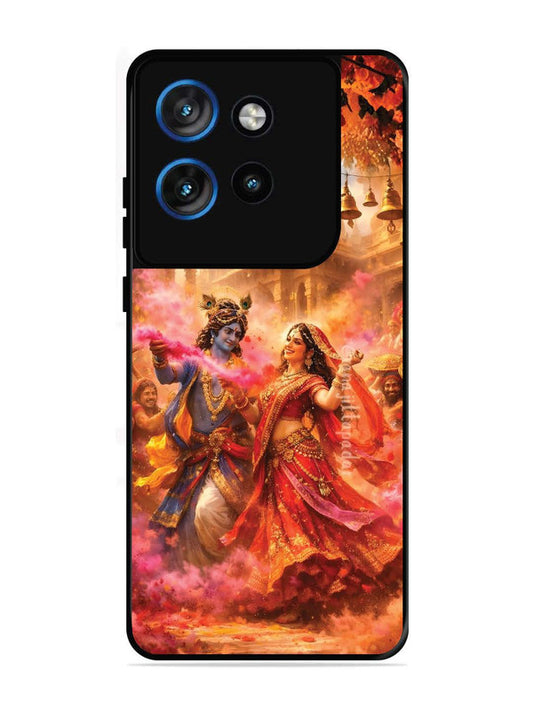 Motorola Edge 50 Neo Radha Krishna Playing Holi