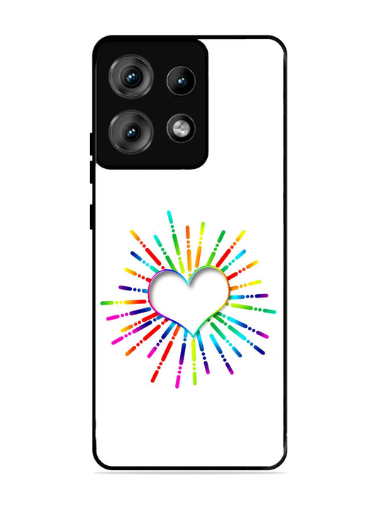 Motorola Edge 50 Pro Colourful Heart on White