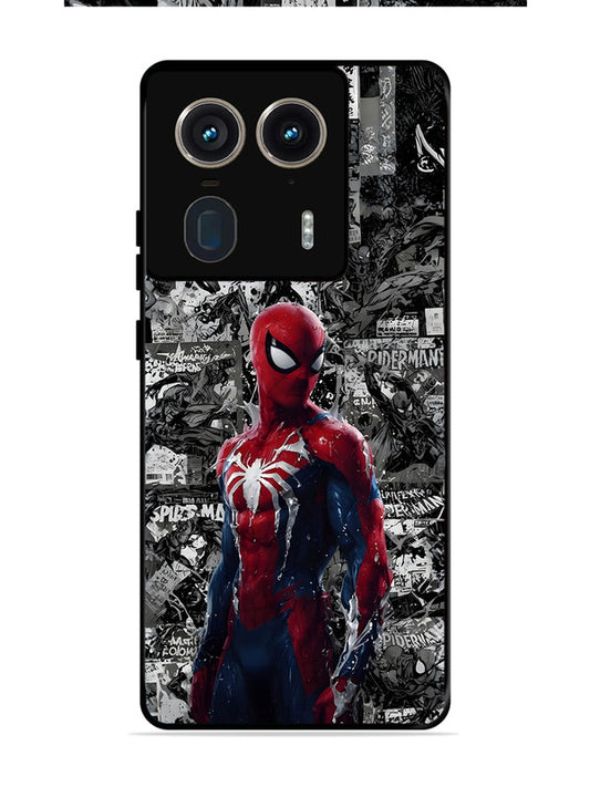 Motorola Edge 50 Ultra Spiderman Highlighted on News Paper