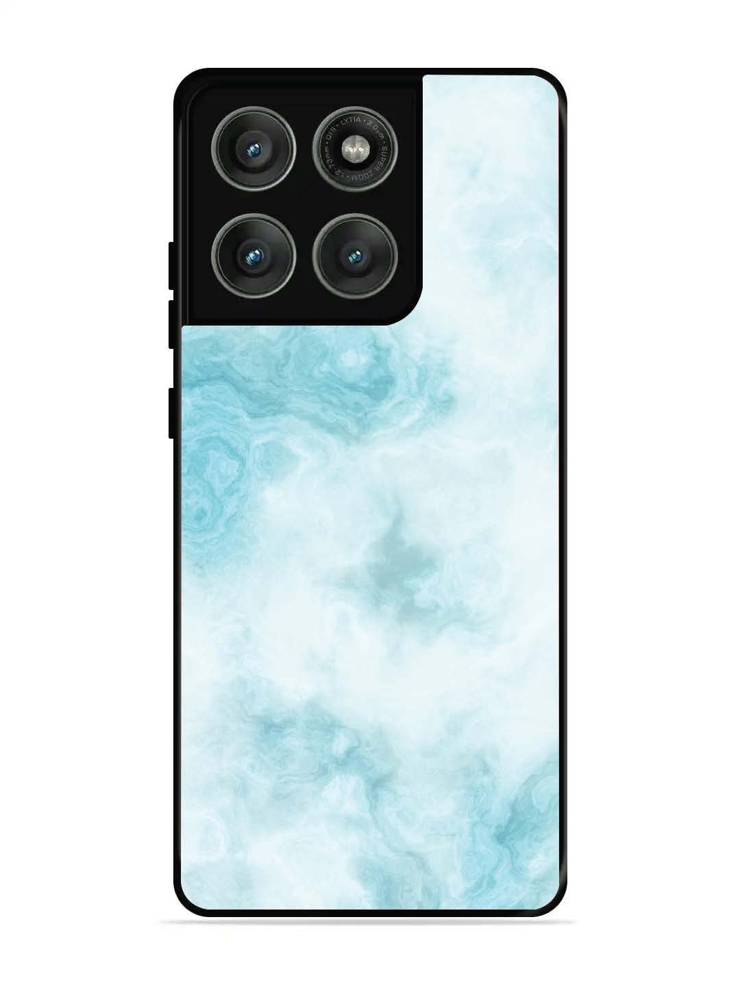 Motorola Edge 60 Pro 5G Light Blue with White Ocean Marble