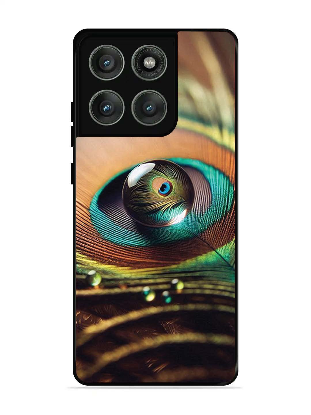 Motorola Edge 60 Pro 5G Water Drop On Peacock Feather
