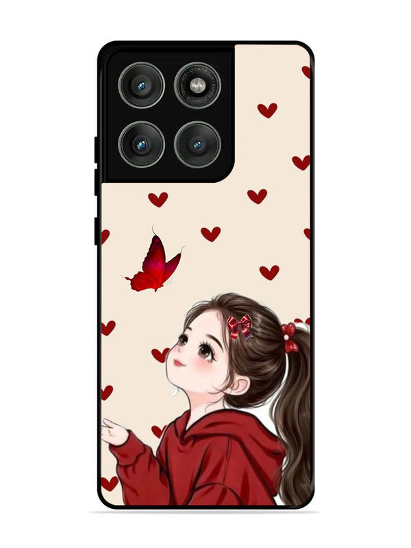 Motorola Edge 60 Pro 5G | 2D Metal | Beautiful girl with red butterfly | MO-E60P-435