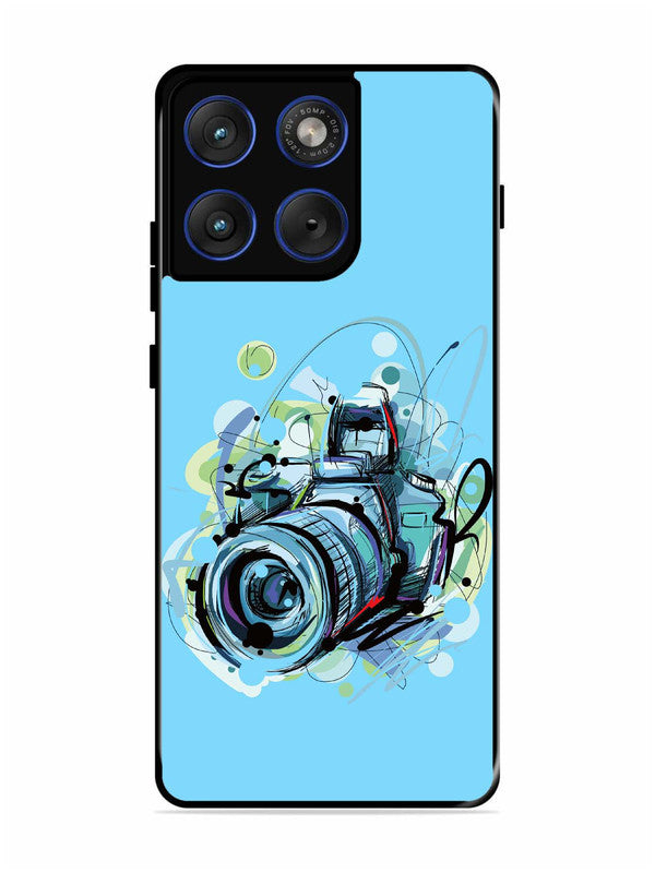 Motorola Edge 70 5G Camera Blue Background