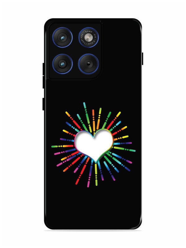 Motorola Edge 70 5G Colourful Heart on Black