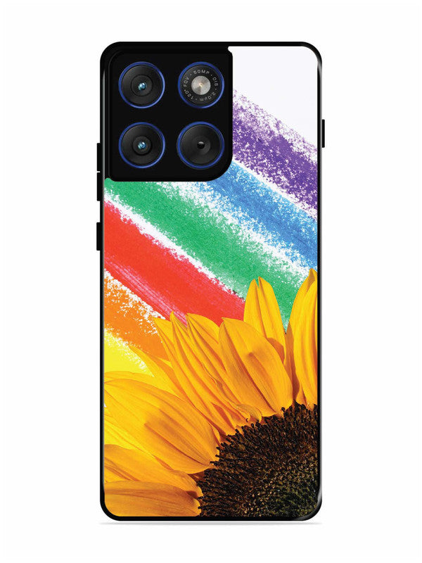 Motorola Edge 70 5G Sunflower on Colourful Lines