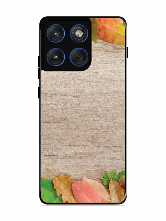 Motorola Edge 70 5G Autumn Leafs On Wooden Table