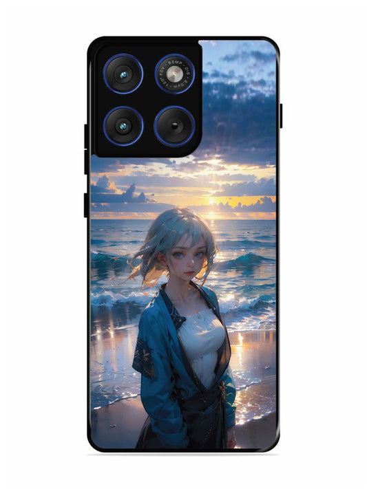Motorola Edge 70 5G Anime Girl Beach Ocean Waves
