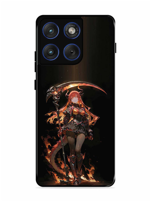 Motorola Edge 70 5G anime-girl-sycthe-red-hair-horn