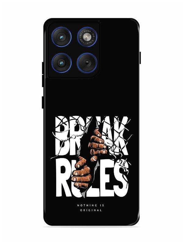 Motorola Edge 70 5G Break Rules Gritty Typography Art