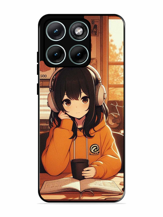 Motorola Edge 70 Fusion Cute Girl listening Music