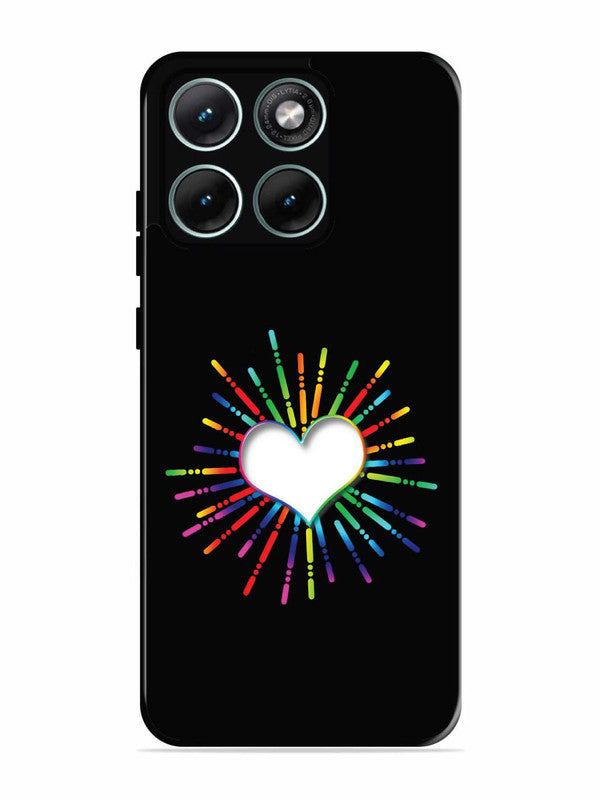 Motorola Edge 70 Fusion Colourful Heart on Black