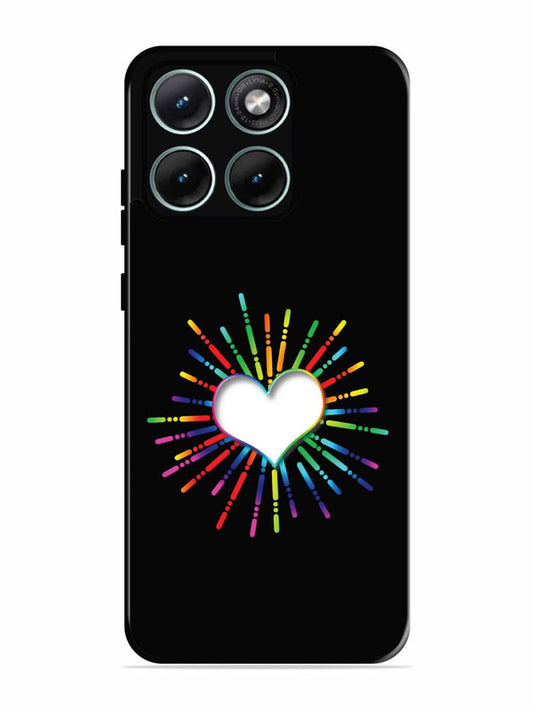 Motorola Edge 70 Fusion Colourful Heart on Black