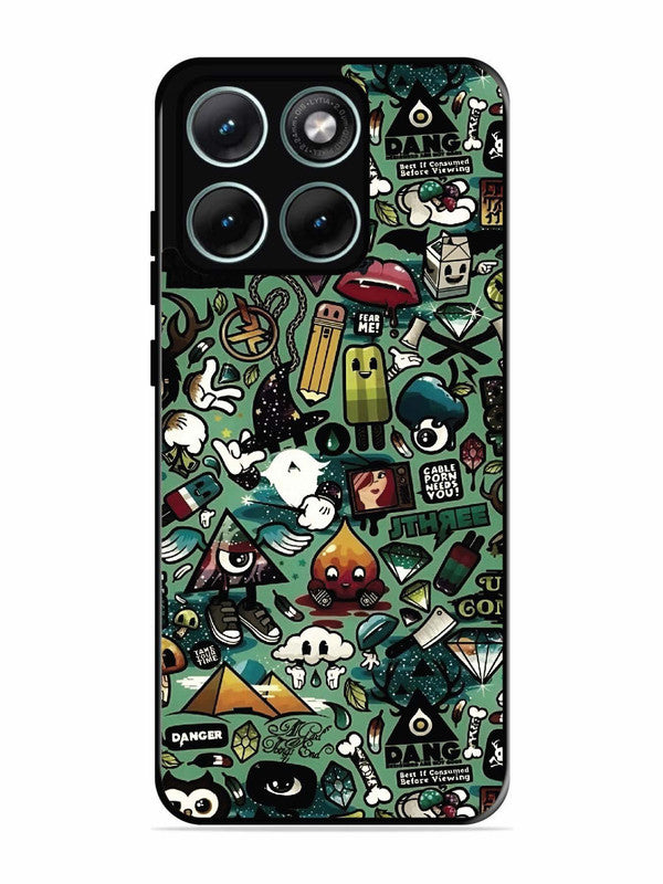 Motorola Edge 70 Fusion Pop Art Doodle Graffiti Collage