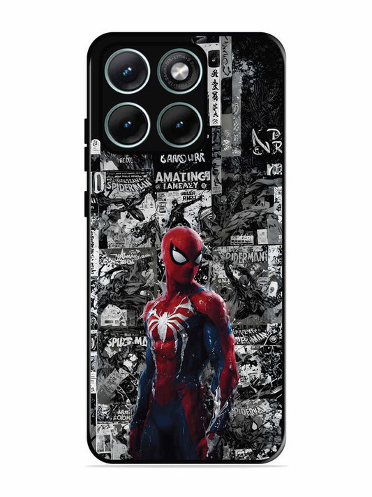 Motorola Edge 70 Fusion Spiderman Highlighted on News Paper