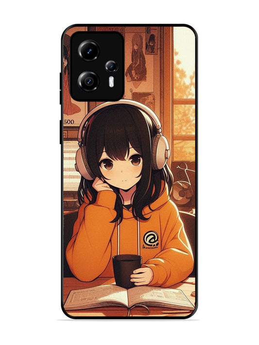 Motorola Moto G13 Cute Girl listening Music