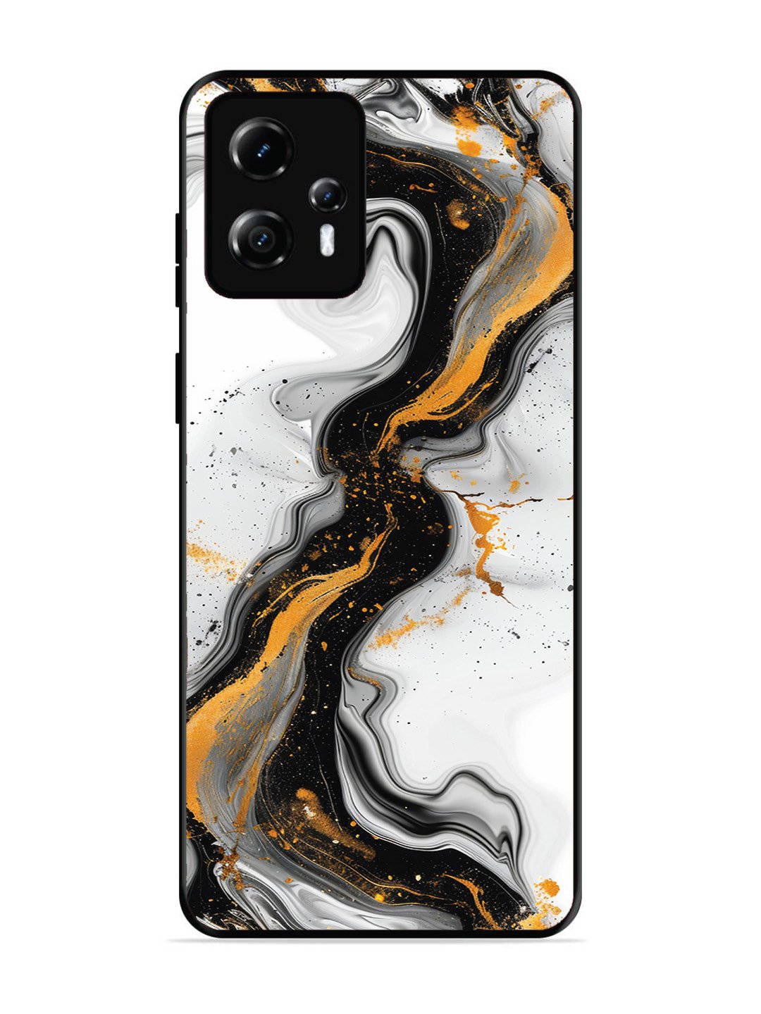 Motorola Moto G13 Black And Golden Marble Essence