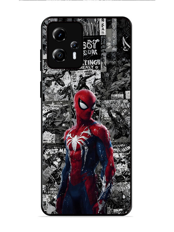 Motorola Moto G13 Spiderman Highlighted on News Paper
