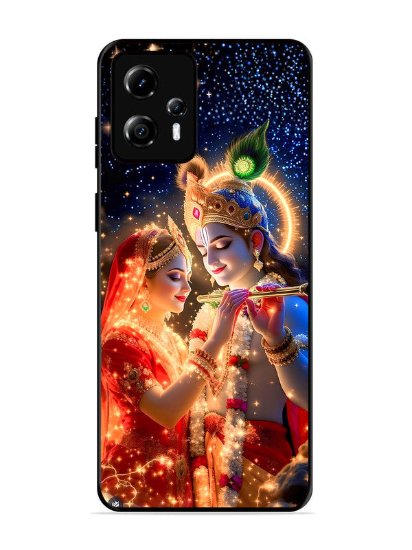 Motorola Moto G13 | 2D Metal | Radha Krishna posing with flute | MO-G13-462