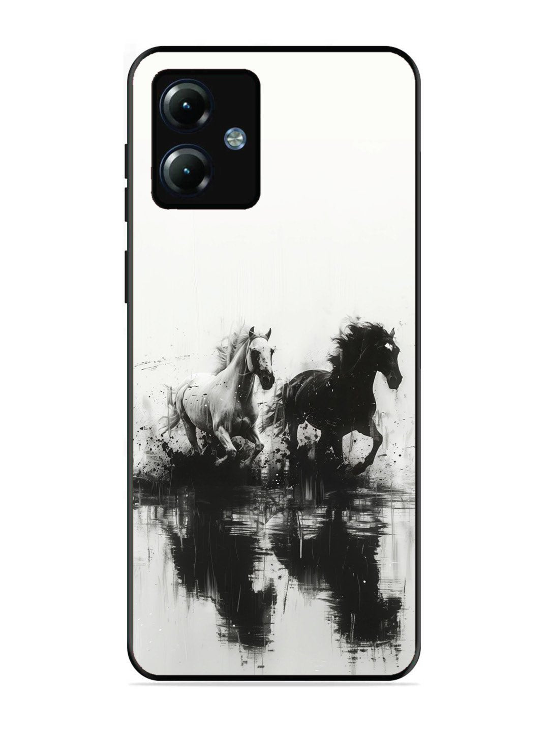 Motorola Moto G14 Black & White Horse