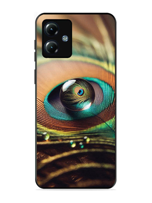 Motorola Moto G14 Water Drop On Peacock Feather